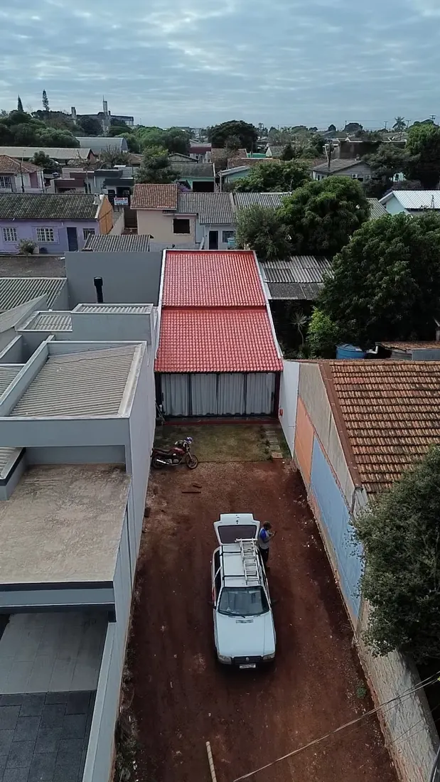 Telhado residencial tratado e protegido